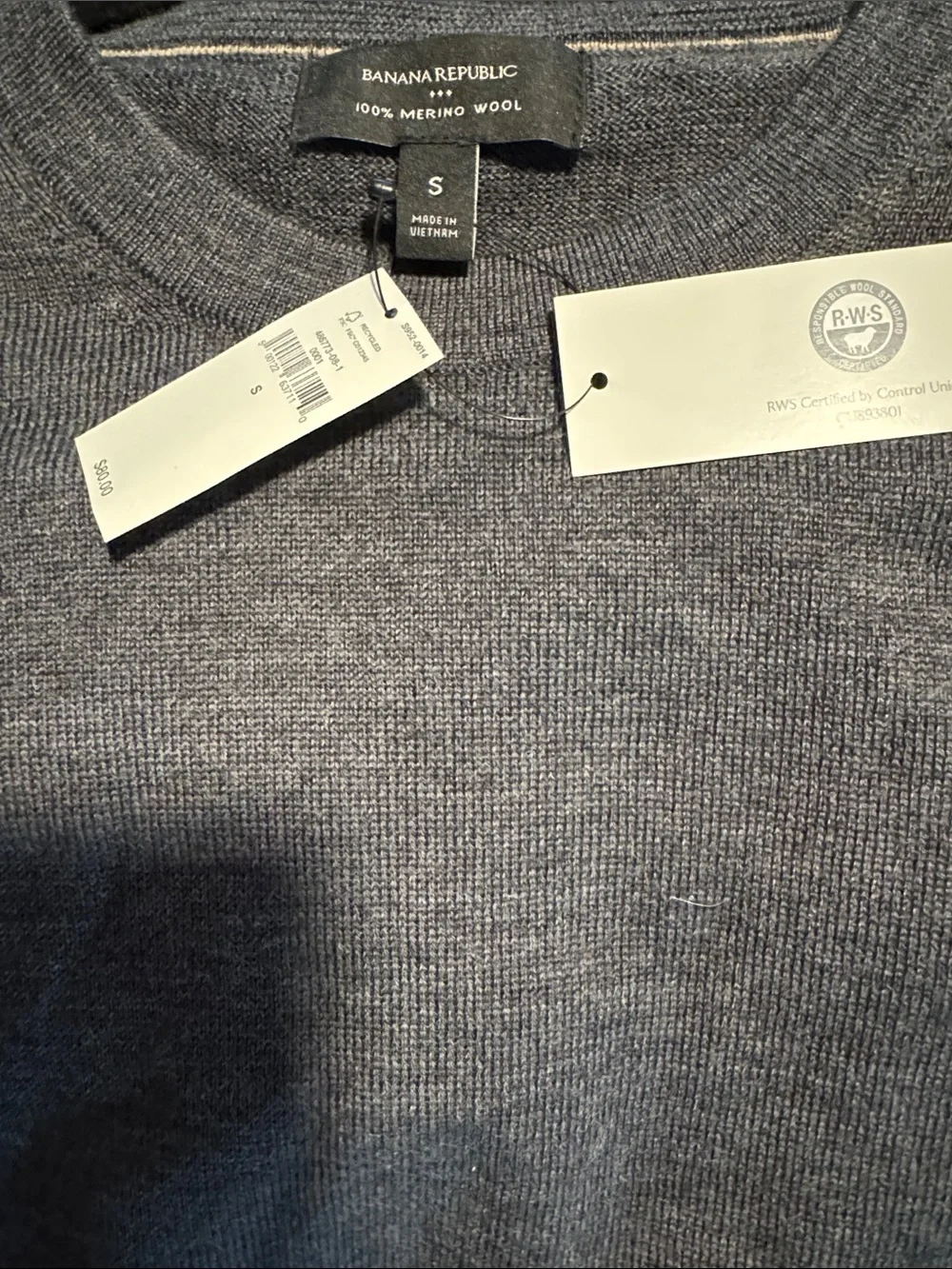 Banana Republic Charcoal Crewneck Sweater